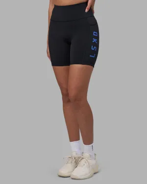 Rep Ultra High-Rise 6" Short Pockets - Black-Power Cobalt For Adults Winter Sports Ergonomic Fit