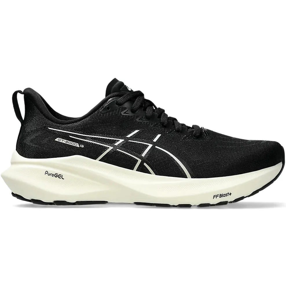 Asics Women's GT-2000 13 Running Shoes Black / White loose - fit