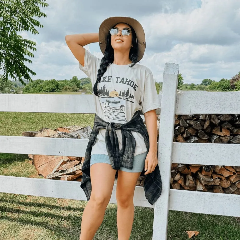 Lake Tahoe Park Tee TaglessCollar Eco Conscious Production