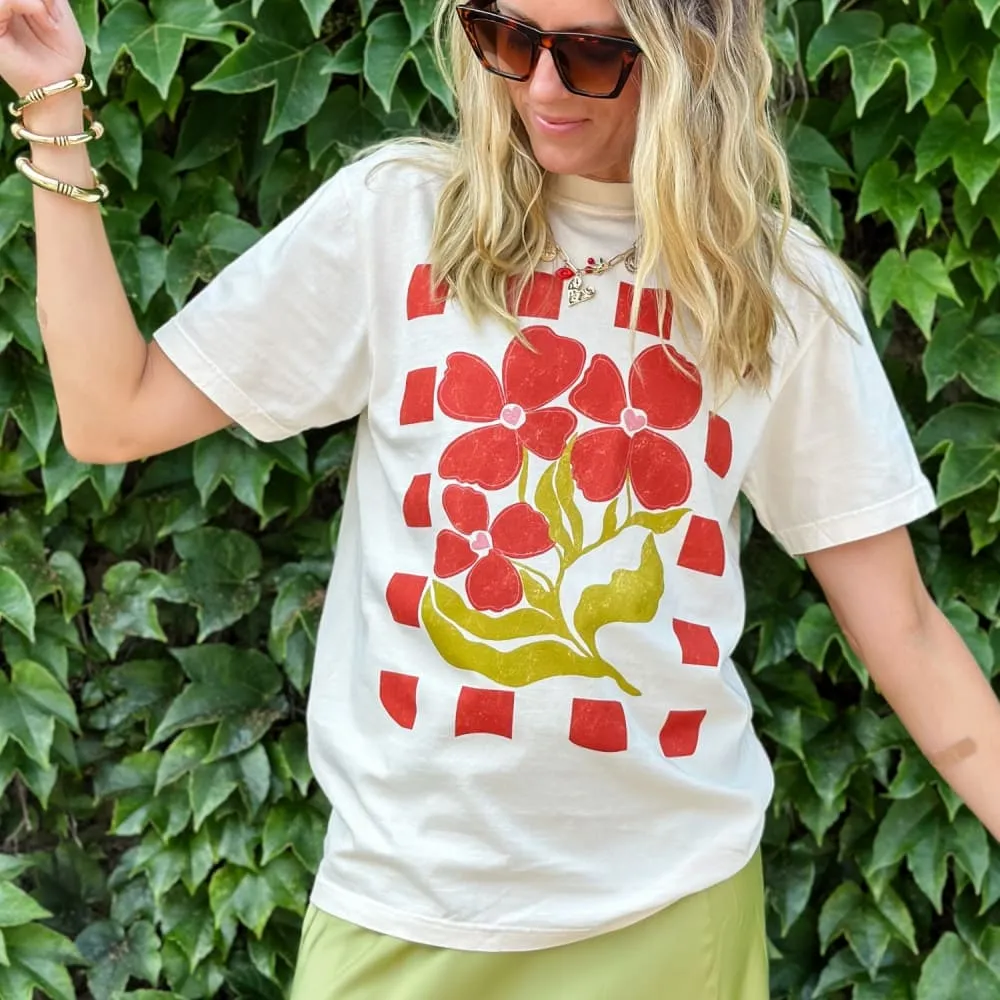 Red Bloom Babe Tee Value for Money