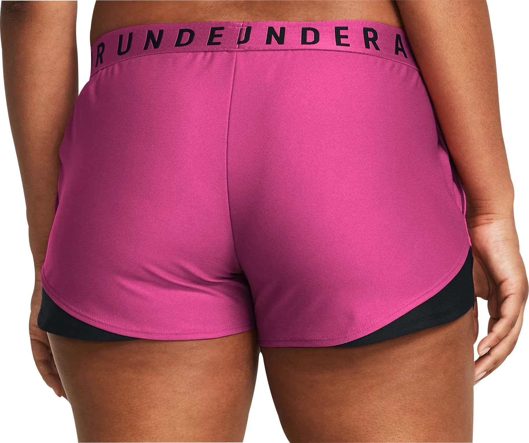 Water Resistant Finish Under Armour Play Up 3.0 Womens Running Shorts - Pink