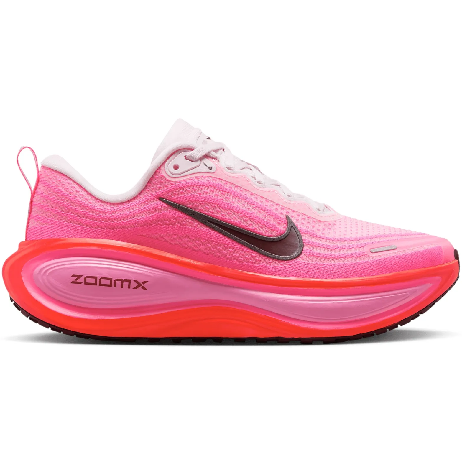 Women's Vomero Plus Running Shoes Hyper Pink / Bright Crimson / Pink Foam / Burgundy Crush Dual   Density Midsole Sustainable Manufacturing