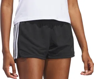 hypoallergenic adidas Pacer 3 Stripes Knit Womens Training Shorts - Black