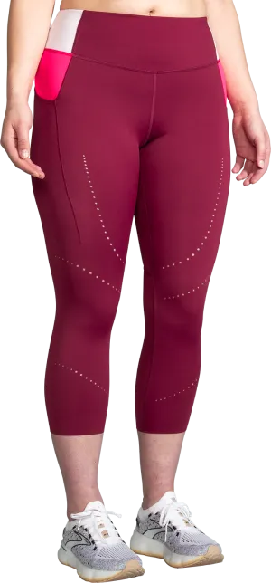 Women's Method 3/4 Tight (633 - Razzmatazz/Quartz/Hyper Pink) Fantasy Mood QuickDryTechnology