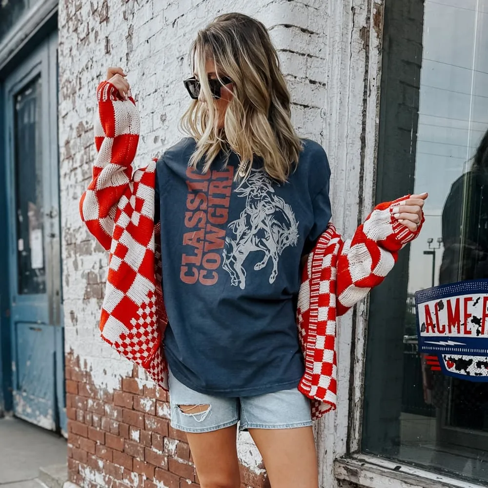 Classic Cowgirl Vintage Tee Soft Material