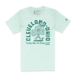 Lucky Me, Im From CLE - Mens/Unisex Crew T-Shirt Kids playfulness