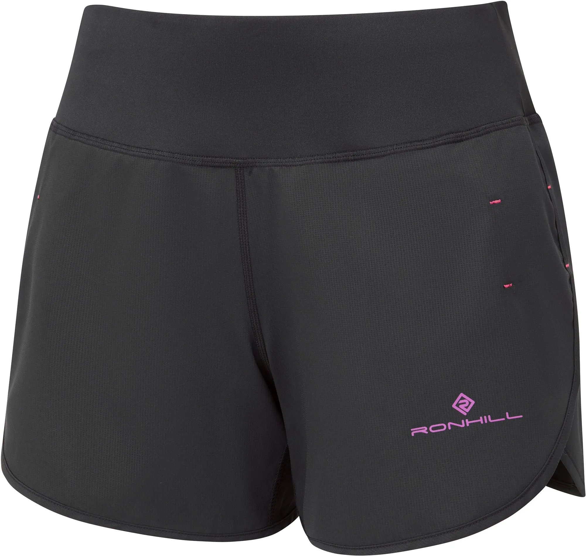 Ronhill Tech 4.5 Inch Womens Running Shorts - Black Slim Design Fade Resistant Material
