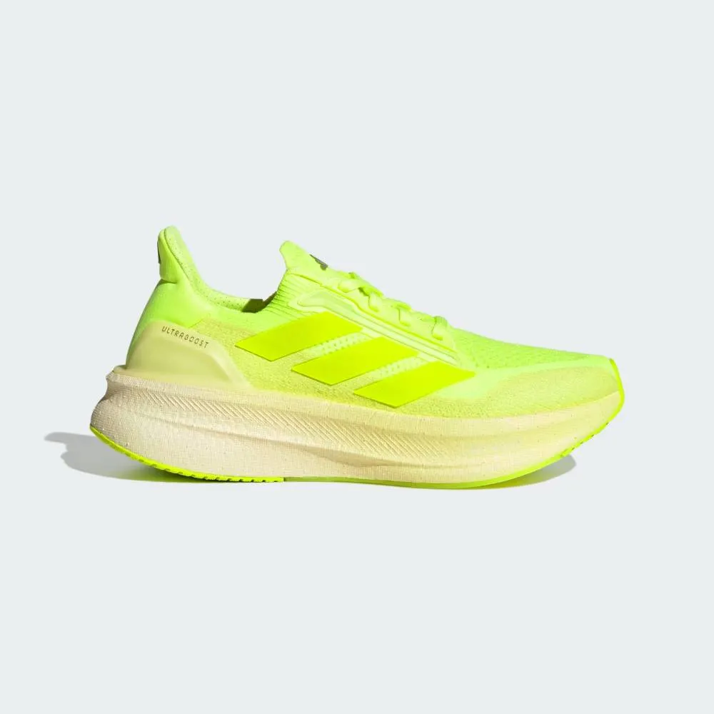 ventilated shoes advanced running shoes Adidas Ultraboost 5X (Women's) - Yellow/Lucid Lemon/Ice Yellow