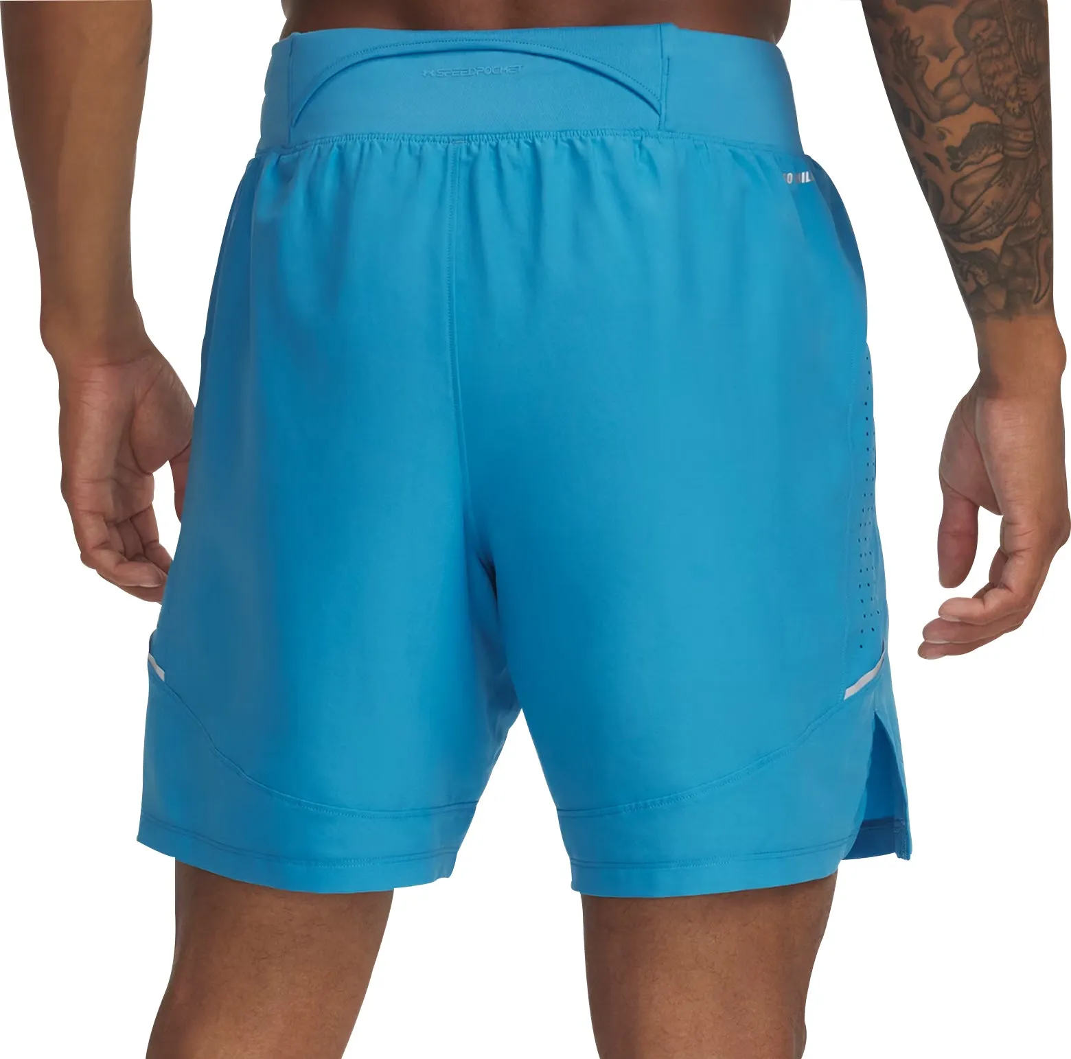 Under Armour Launch Elite 2 In 1 Mens Running Shorts - Blue All Day Wear Fit Eco - friendly