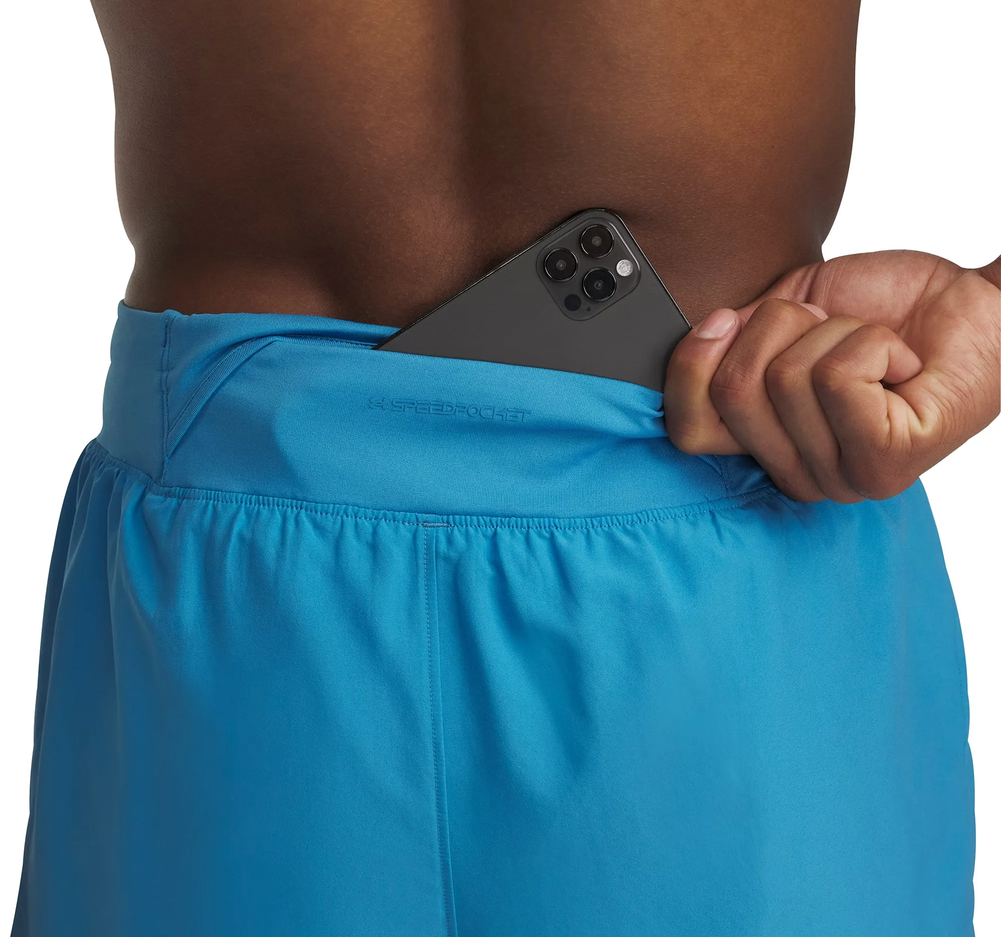 two piece outfit Under Armour Launch Elite 2 In 1 Mens Running Shorts - Blue