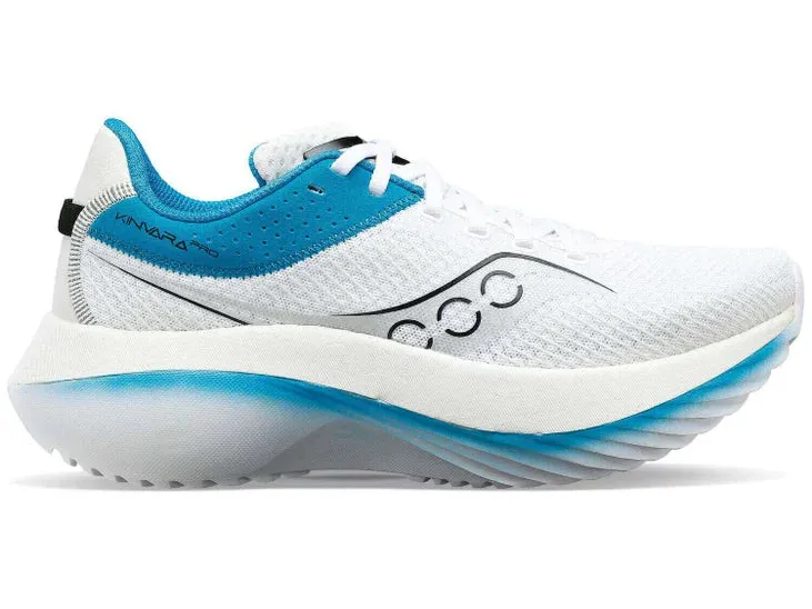 Saucony | Kinvara Pro | Women's | White/Ink running in an intersection area shoes Asymmetric Collar Padding