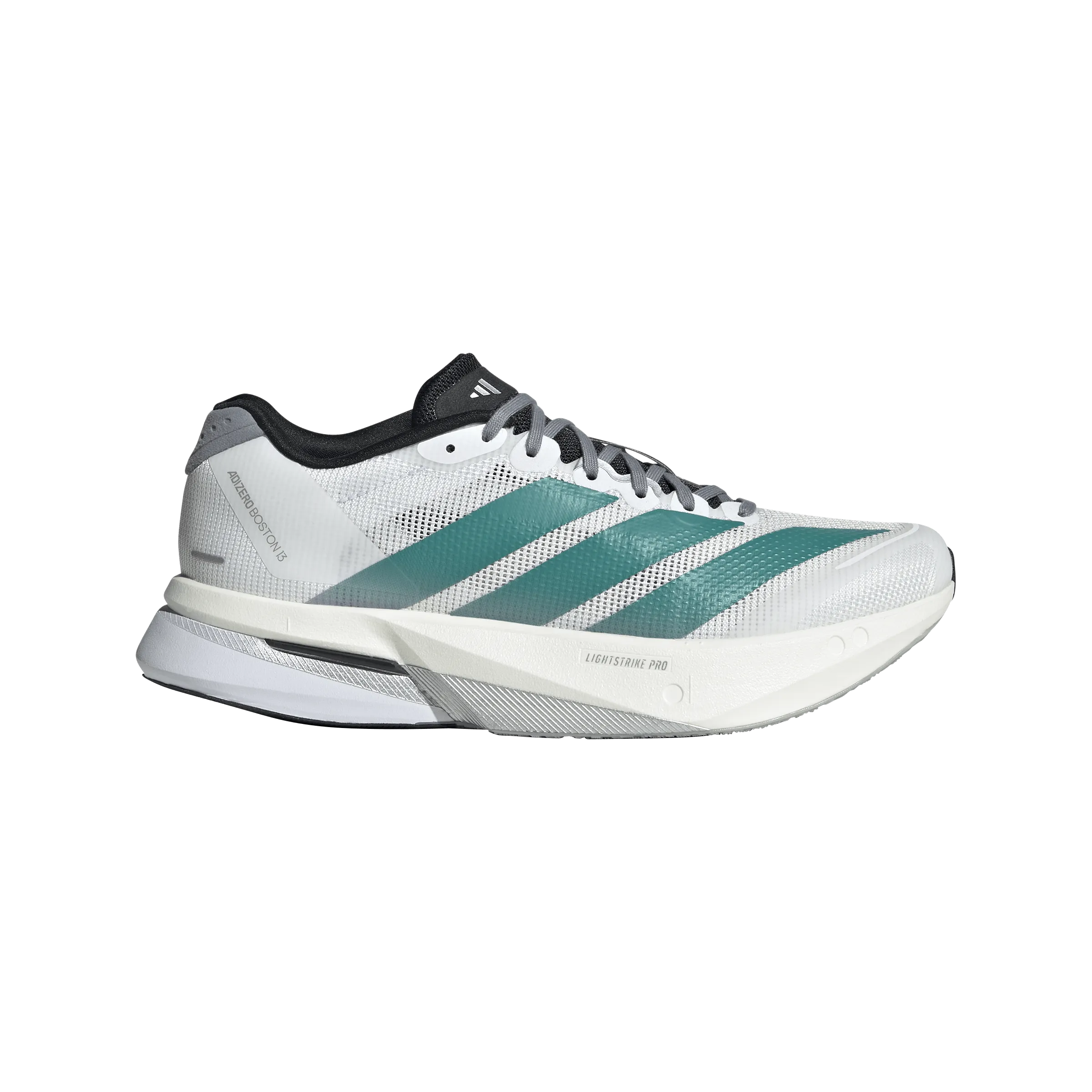 Women??s Adizero Boston 13 (Cloud White/Pure Teal/Grey) moisture - wicking tops Arch Support Shoes