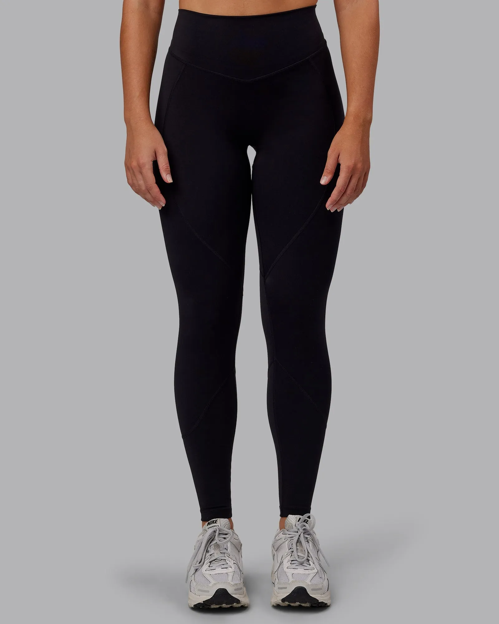 Elastic Fit Performance Fabric Blaze Ultra High-Rise Full Length Legging - Black