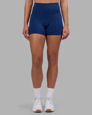 Fusion Ultra High-Rise 4" Short Pockets - Midnight Blue Ultra Fit School Sports For Teens