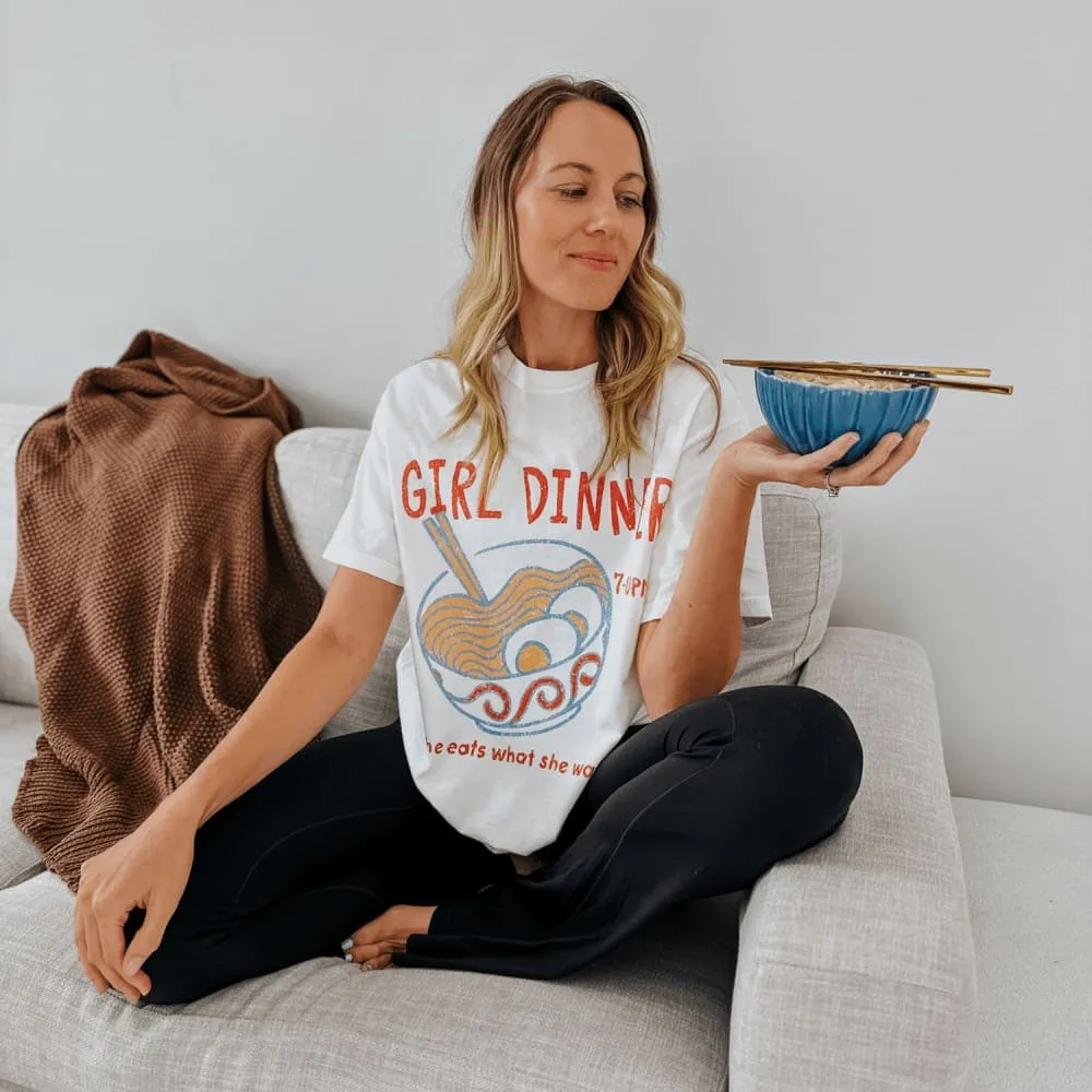 Girl Dinner Tee Lightweight Shirt