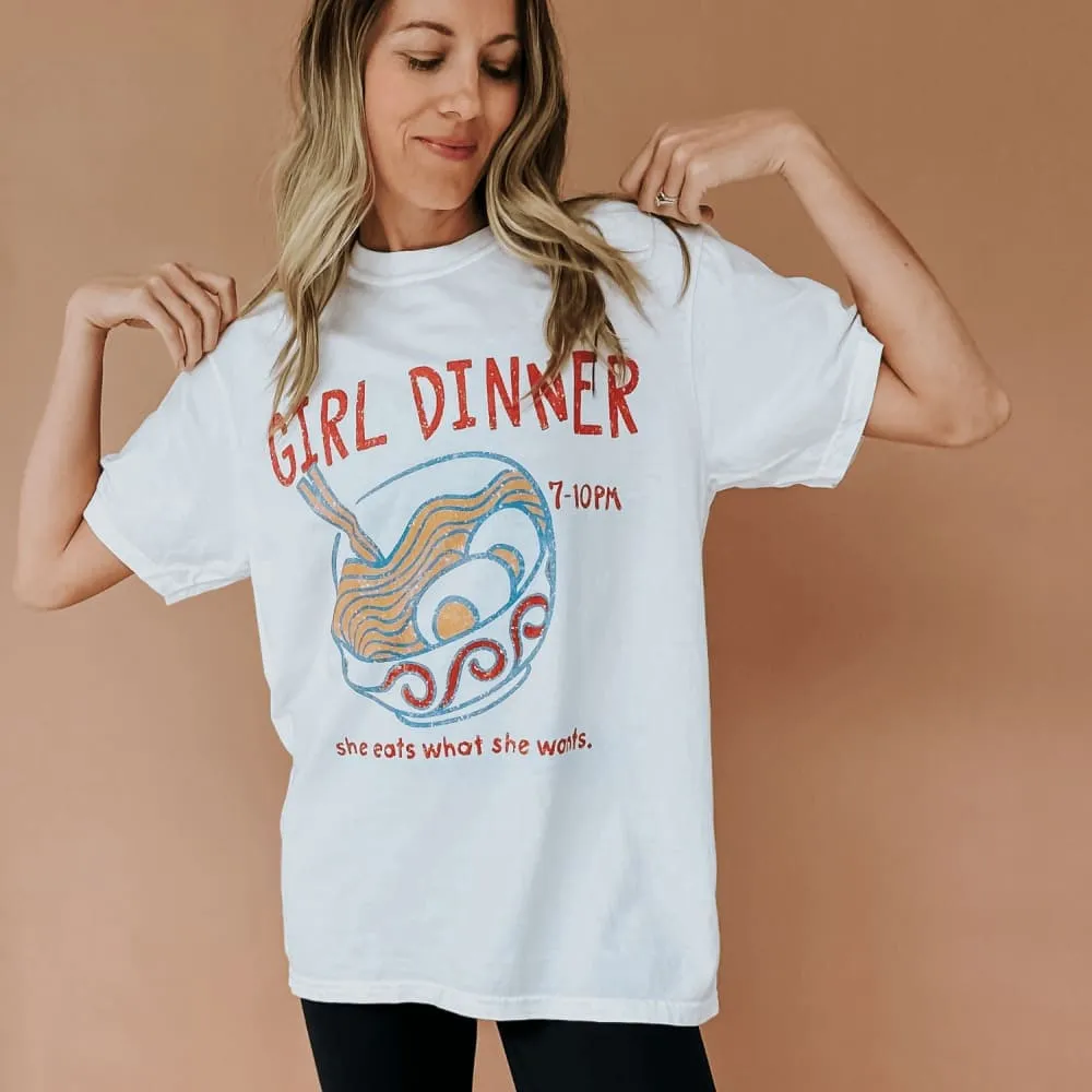 Skin Friendly Lining Modern Casual Girl Dinner Tee