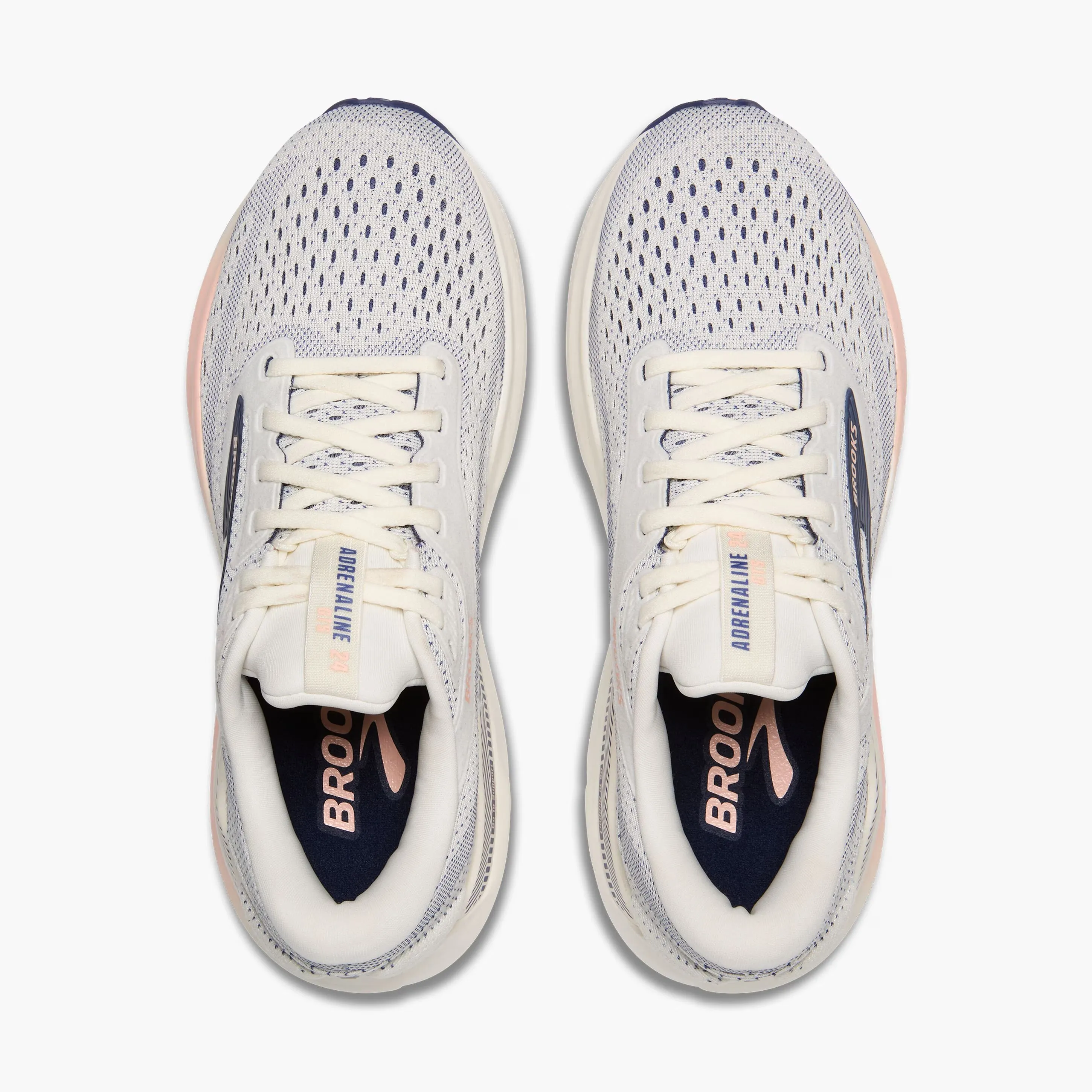 running for a way to stay adaptable Brooks Women's Adrenaline GTS 24 Wide Fit Running Shoes Grey / Blue Ribbon / Peach