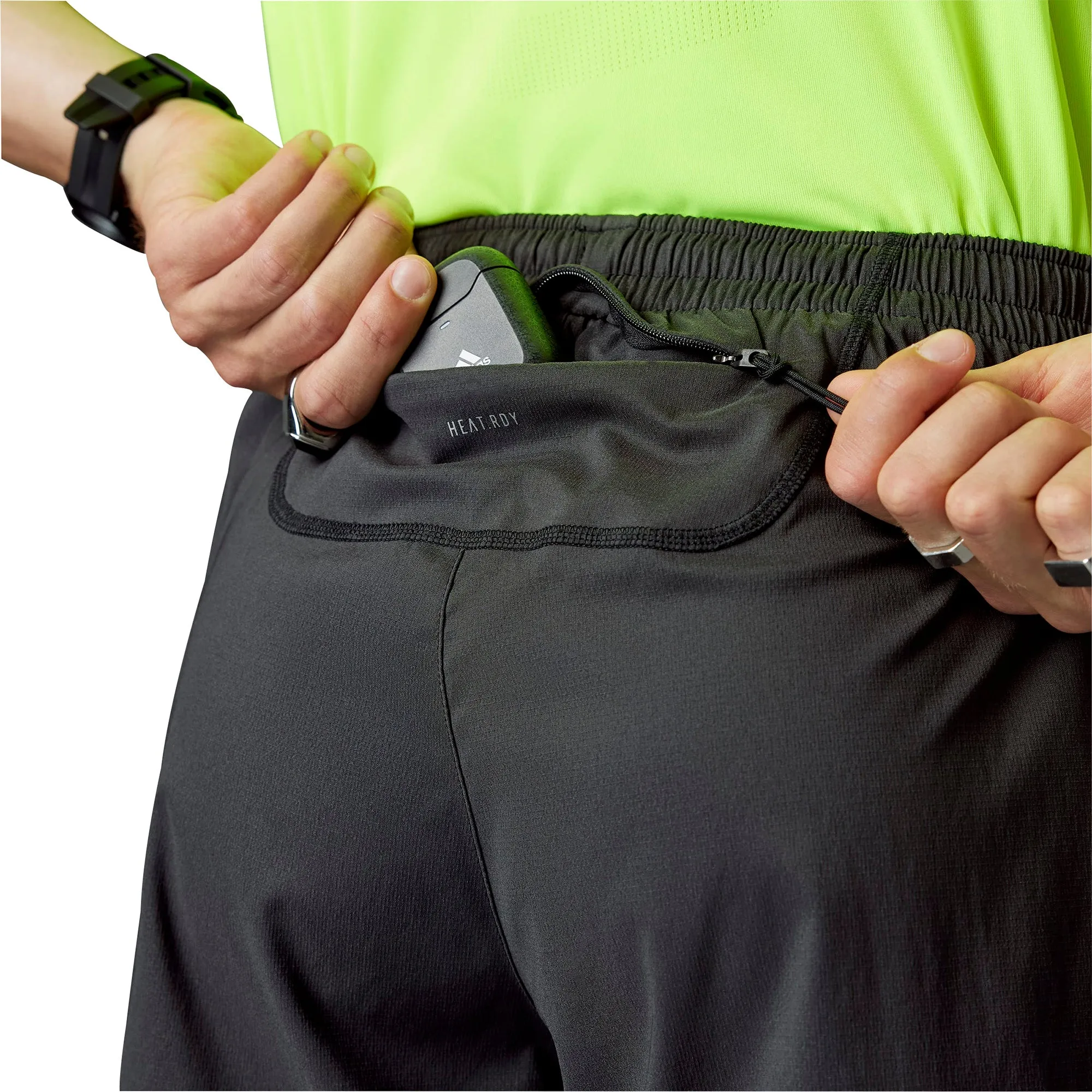 All Purpose Utility Fit adidas Designed For Running Ultimate 5 Inch Mens Running Shorts - Black