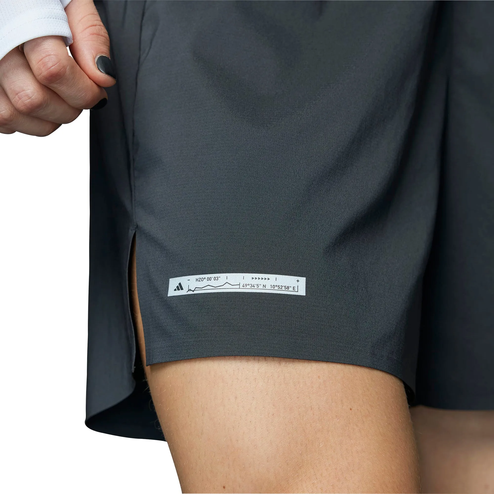 adidas Designed For Running Ultimate 5 Inch Mens Running Shorts - Black Flexible Mobility