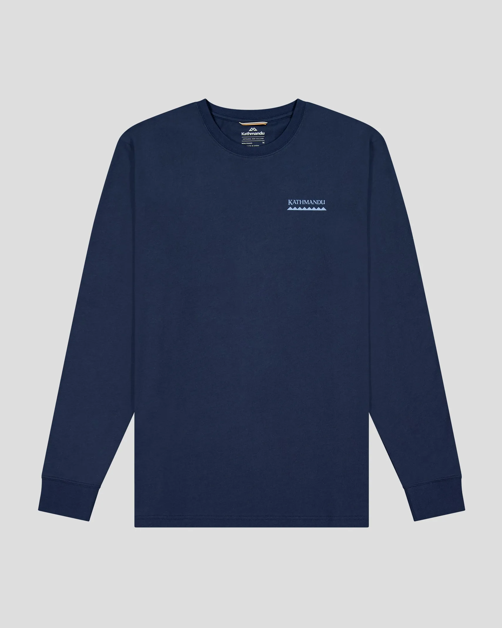 Men's Heritage Logo Organic Cotton L/S Tee - Pure Navy Versatile Outfit