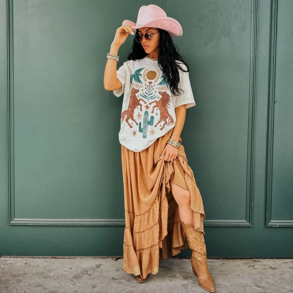 Sporty Style Wear Daily Casual Western Dreams Tee