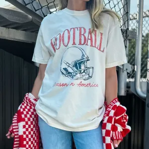 Ultra Soft Blend Football in America Tee