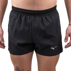 Mizuno Tech Light 3.5 Inch Mens Running Shorts - Black BreathableWebbing