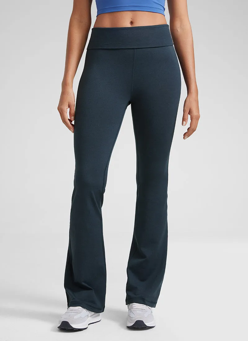 Active Lifestyle Studio Practice Smooth Coverage Cloud Jersey Foldover Bootcut 31"