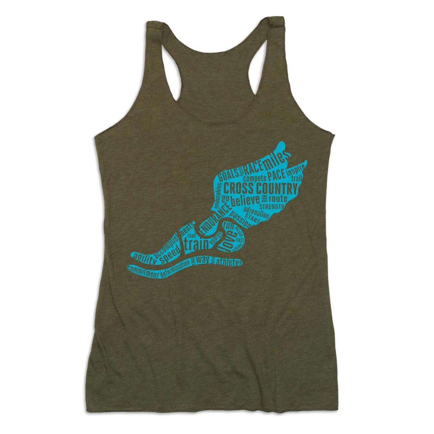 Reinforced Seams Outdoor Cool Women's Everyday Tank Top - Winged Foot Inspirational Words