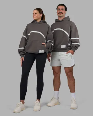 Effortless Comfort Movement Oversized Hoodie - Dark Storm-Digital Mist