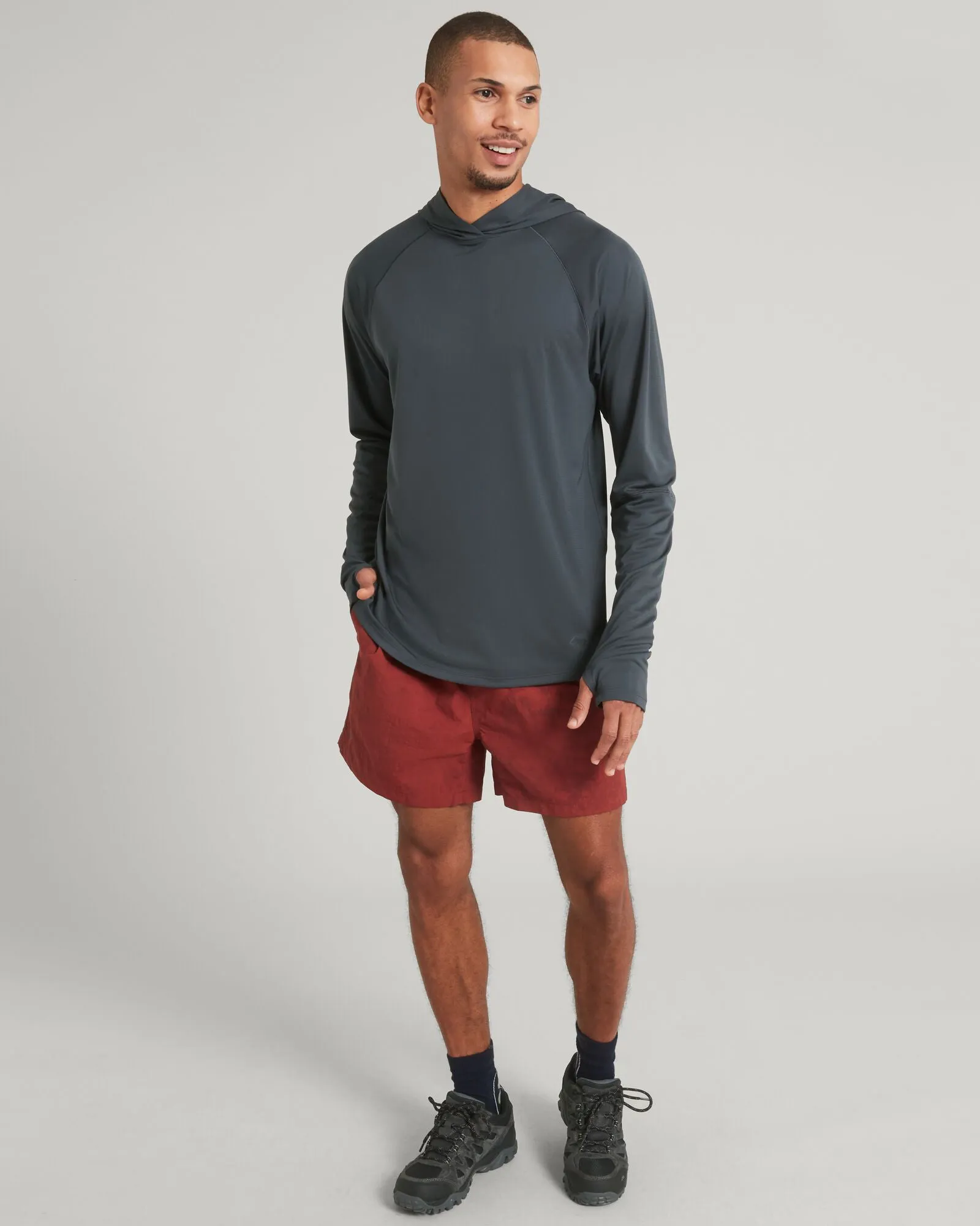 Men's SUN-Stopper Hoodie - Graphite pattern trend Fresh Sporty