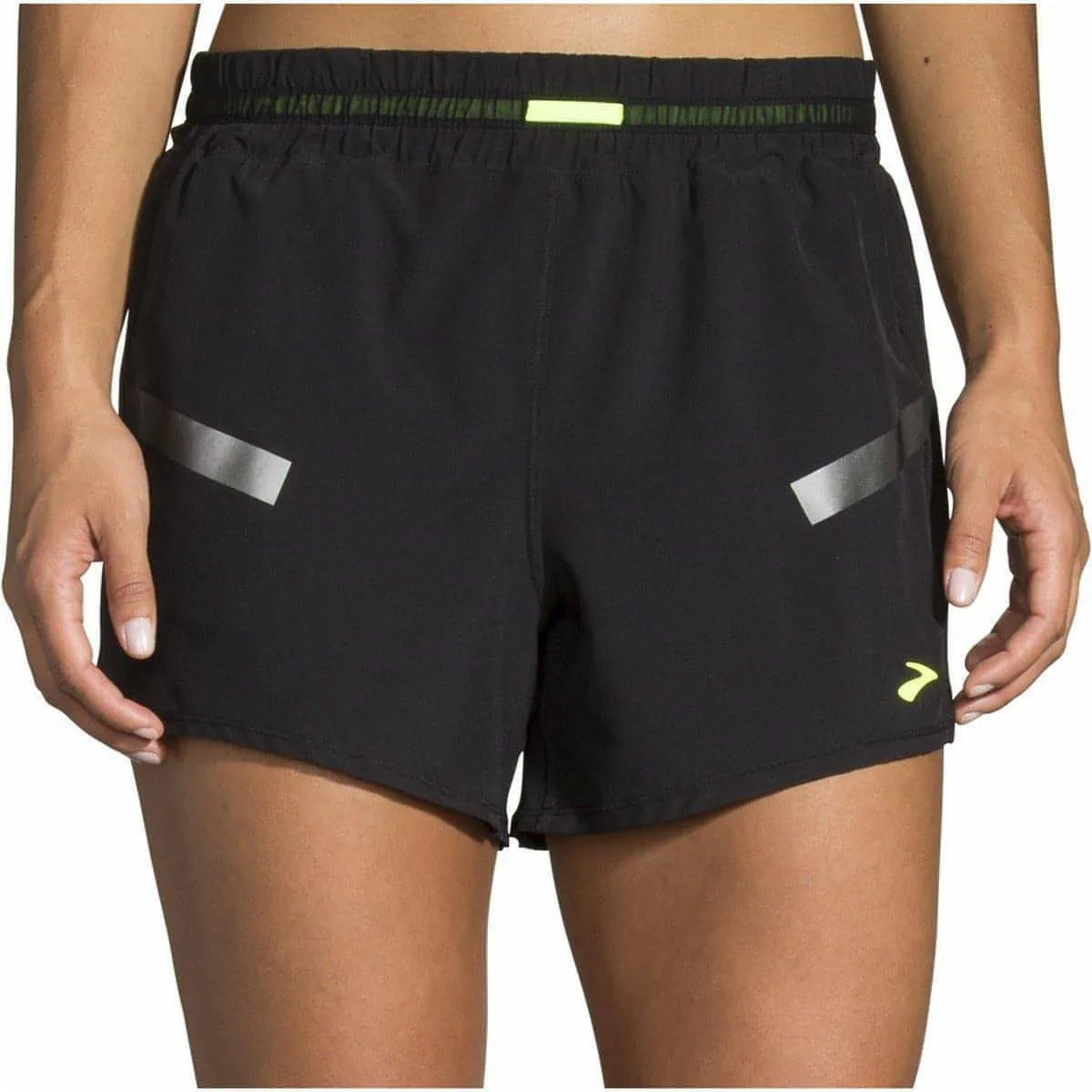 Pajamas Brooks Carbonite 4 Inch Womens Running Shorts - Black