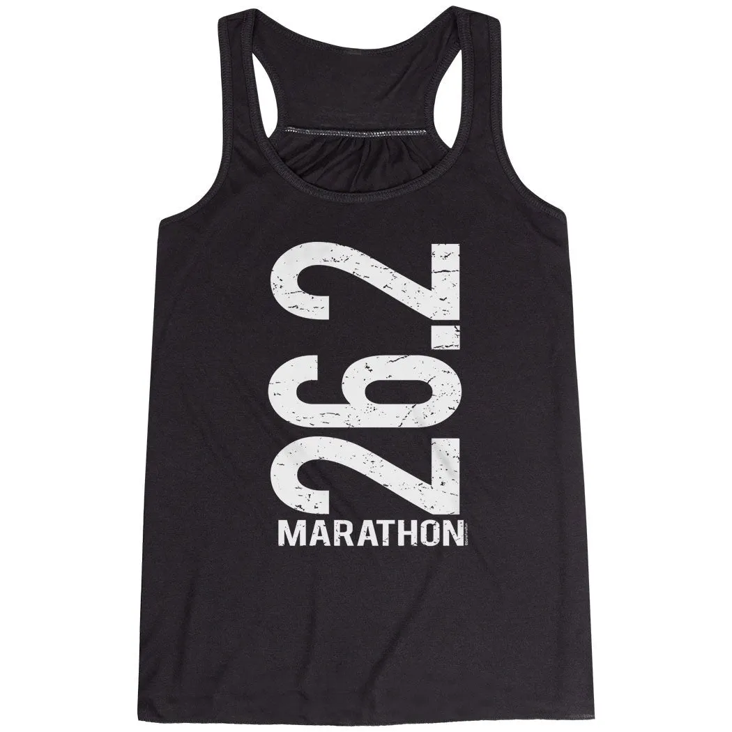 Protection Flowy Racerback Tank Top - 26.2 Marathon Vertical