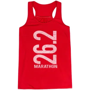 Performance Fit Airflow Channel Design Flowy Racerback Tank Top - 26.2 Marathon Vertical