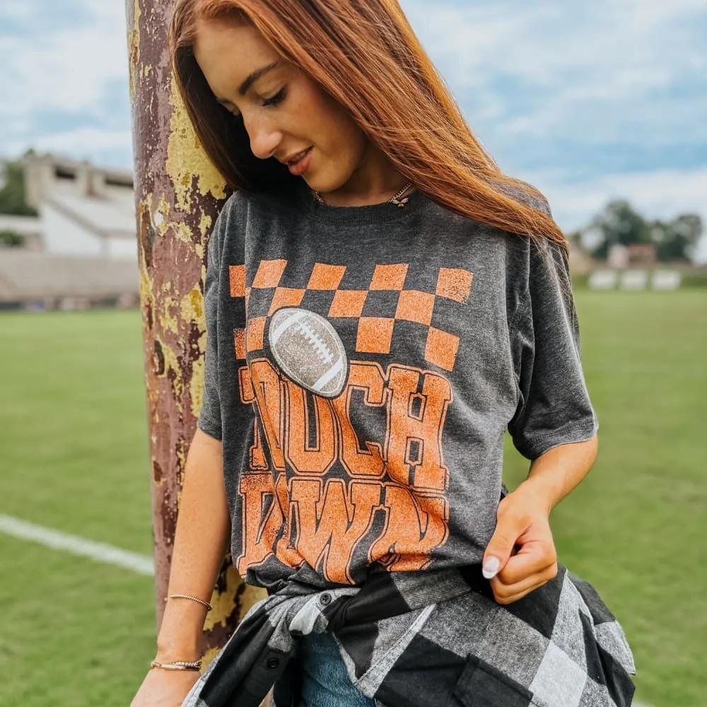 Teenager coolness Layered Style Touchdown Acid Wash Tee