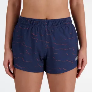 Women??s RC Printed Short 3?? (NML - Navy/Multi) MoistureManagementSystem