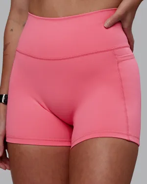 Fusion Ultra High-Rise 4" Short Pockets - Pink Lemonade Chic And Comfortable