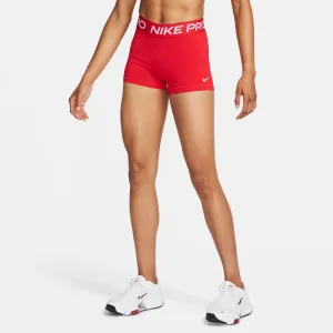 Women's Pro 3" Shorts (658 - University Red/White) Cold Weather