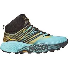 Hoka | Speedgoat 2 Mid GTX | Women's | Antigua Sand/Golden Rod Cushioned Heel Support Unrivaled performance
