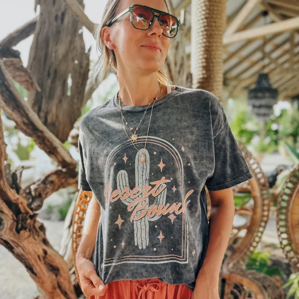 Desert Bound Mineral Wash Tee Collared formality