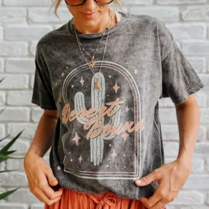 Casual Flex Fit casual top Desert Bound Mineral Wash Tee