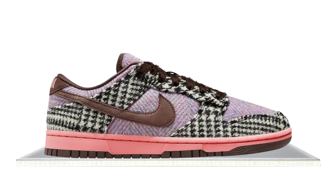 Dunk Low Harris Tweed Purple Pink Neat Build