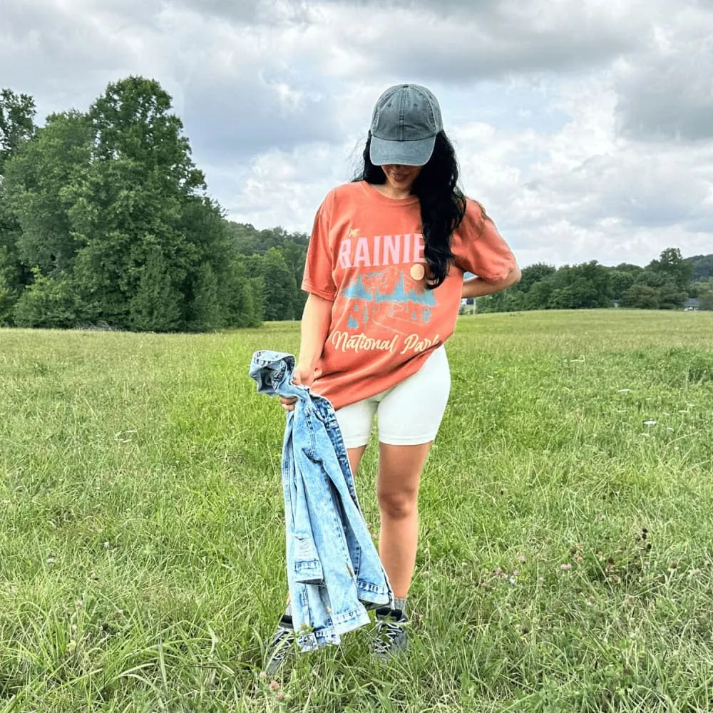 Mt. Rainier National Park Plus Size Printed uniqueness