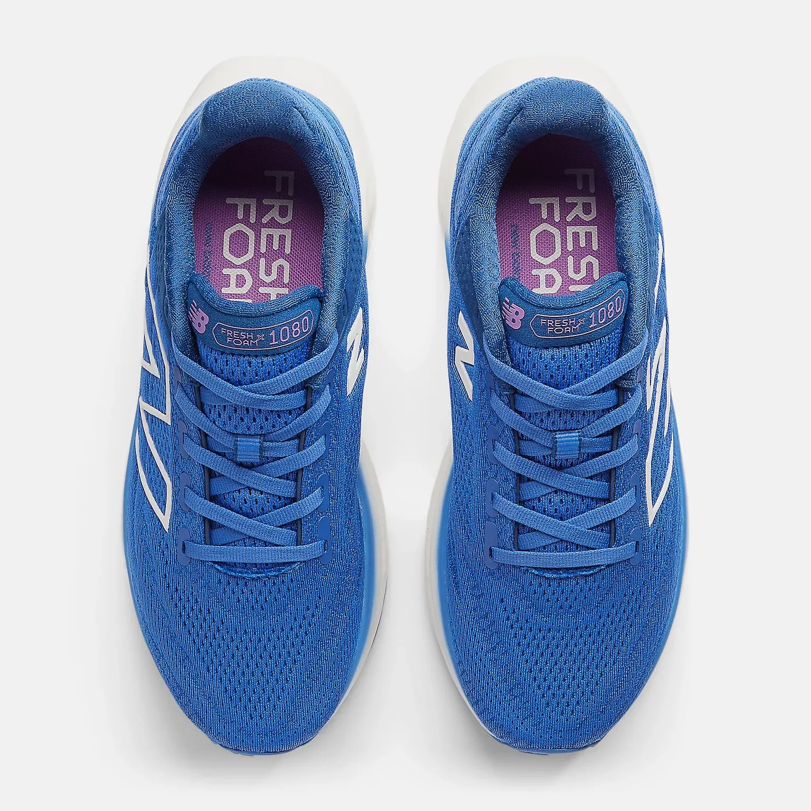 New Balance Women's 1080v13 Running Shoes Marine Blue / Sea Salt buckle - trimmed - design shoes