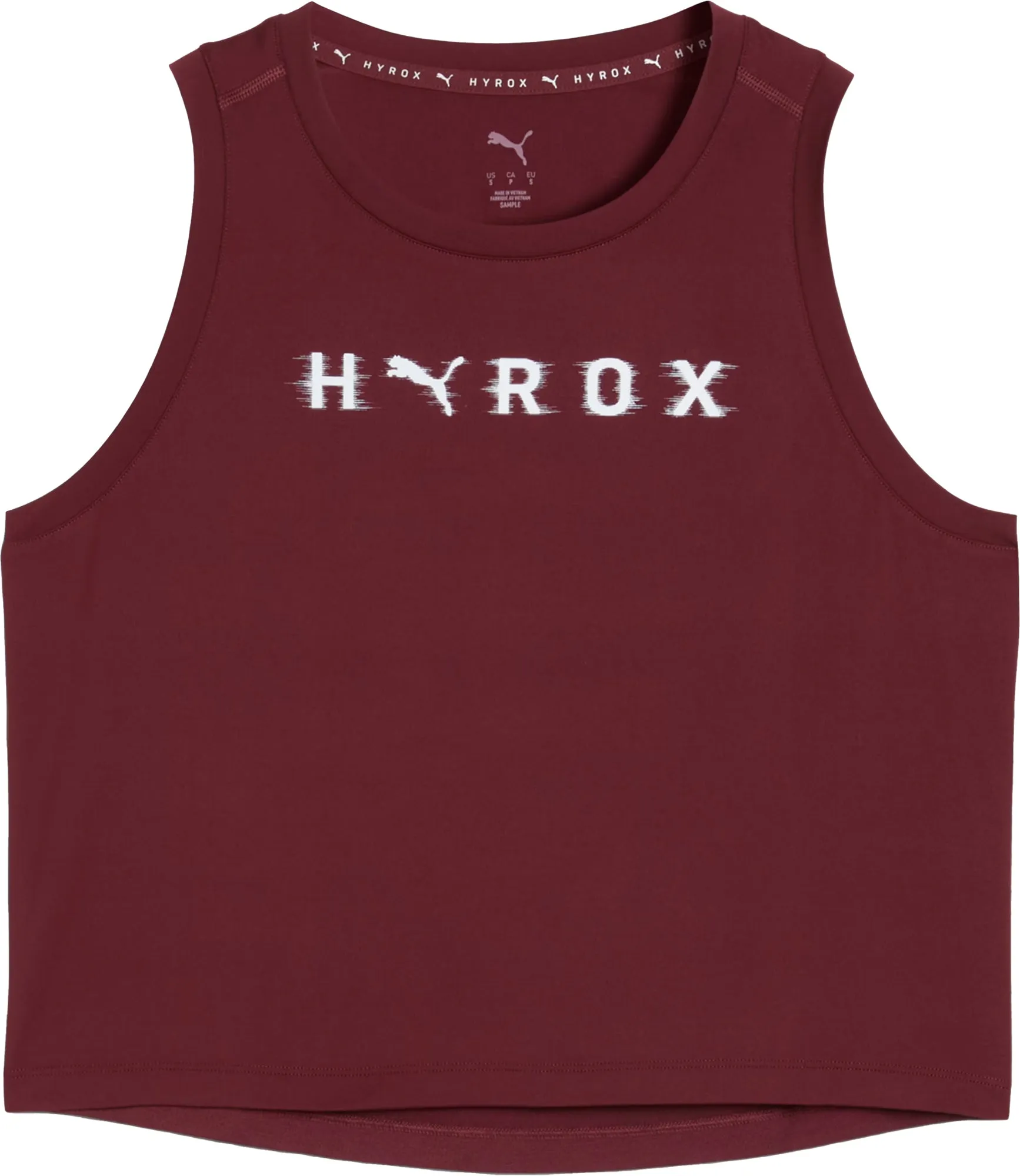 suitable for drivers Quick Release Puma X HYROX Cloudspun ThermoAdapt Womens Training Crop Top - Red