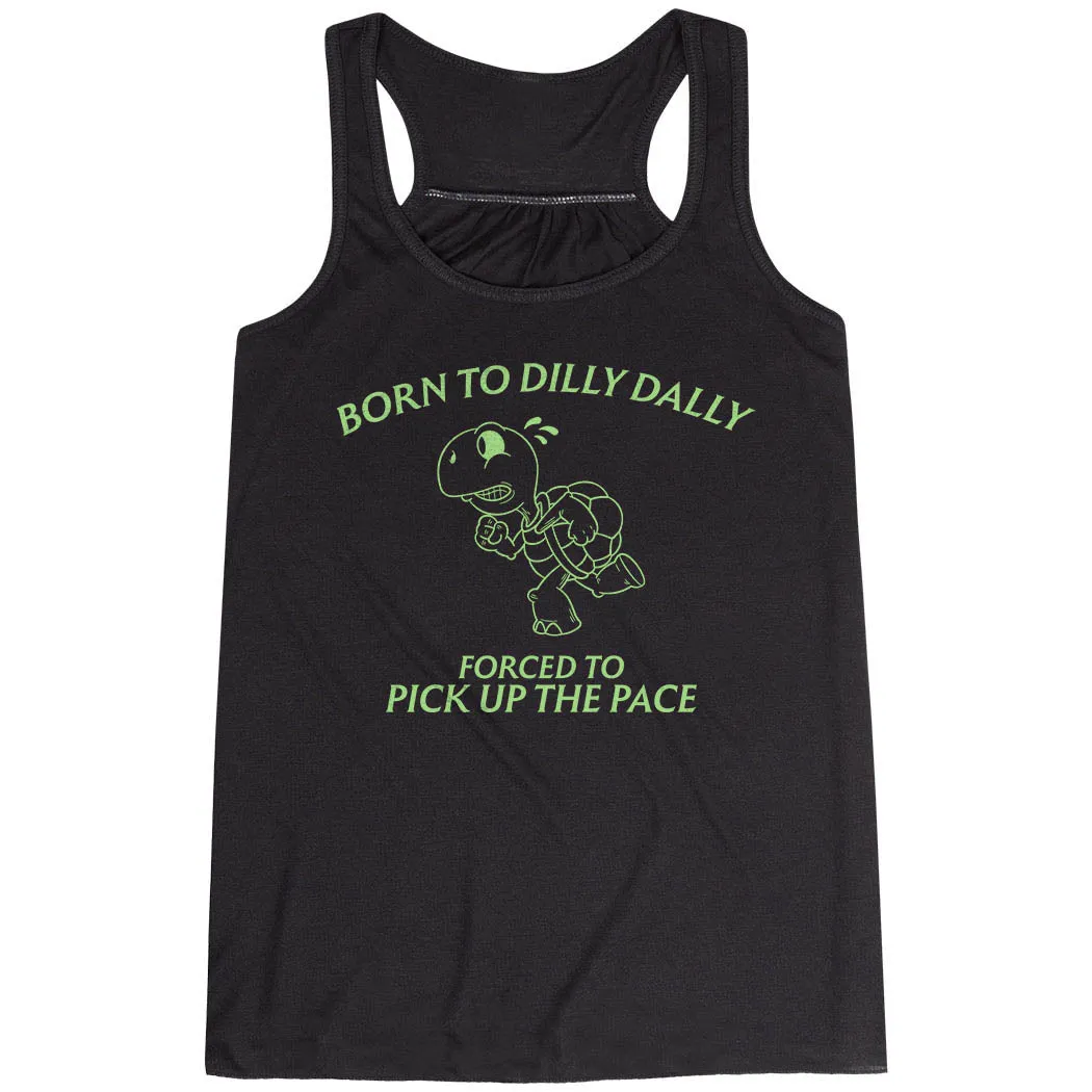 Interchangeable Style - modern Flowy Racerback Tank Top - Born to Dilly Dally