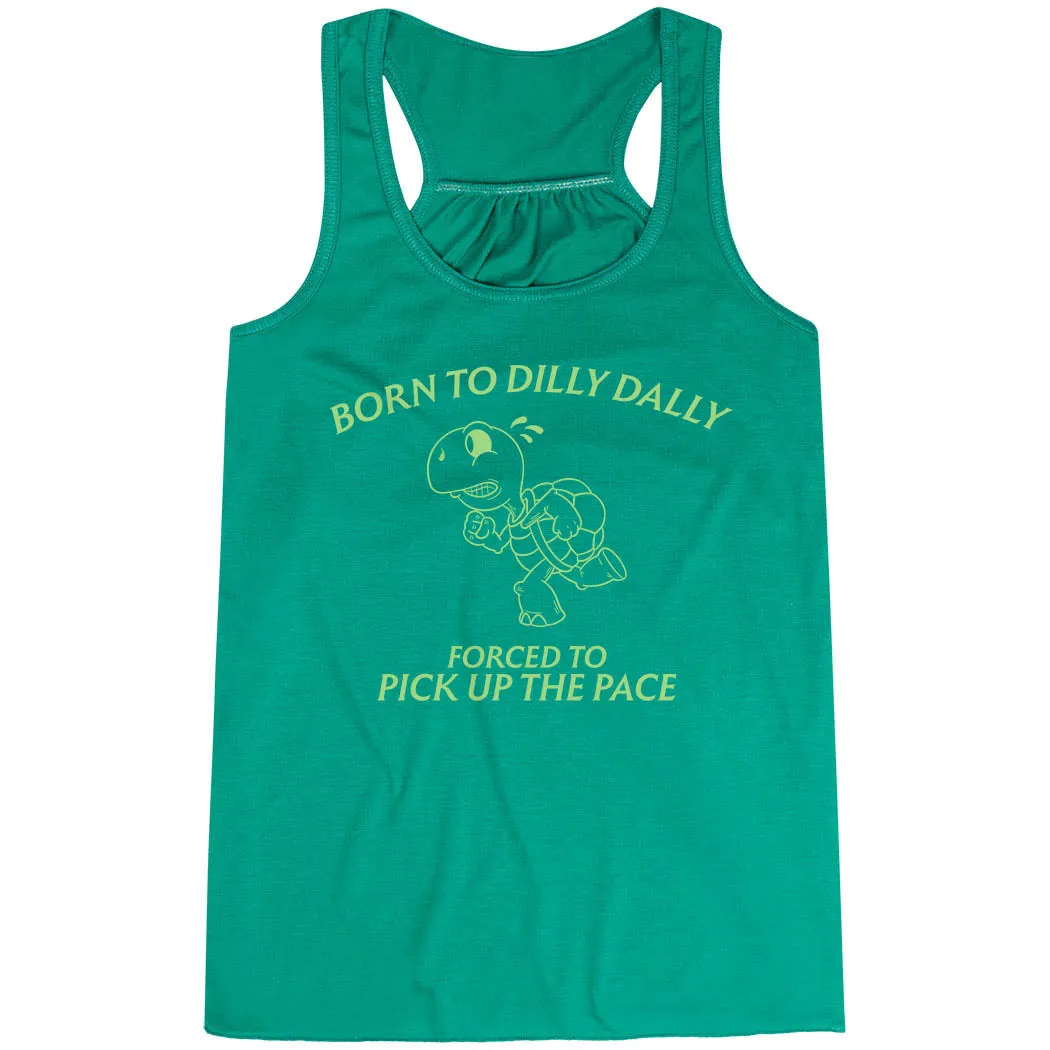 rescue operation Compact Travel Friendly Fold Flowy Racerback Tank Top - Born to Dilly Dally