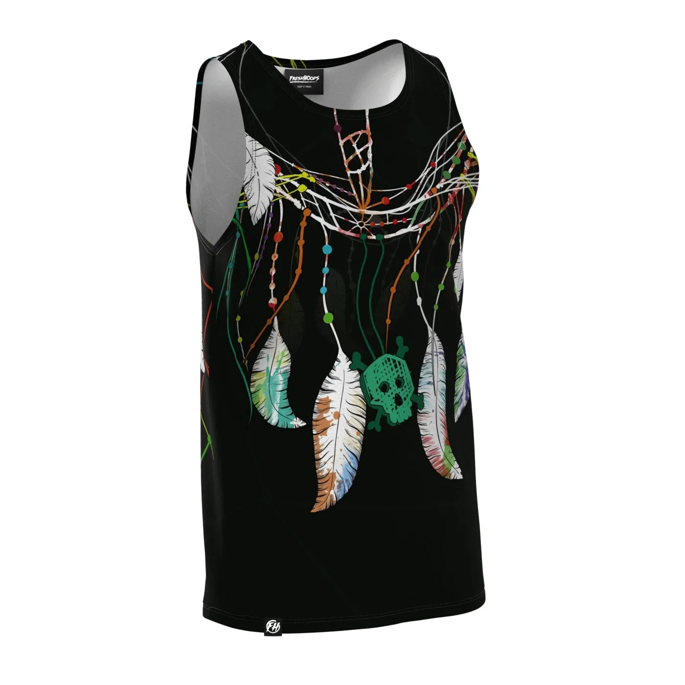 Moisture Activated Cooling Sacral Feathers Tank Top