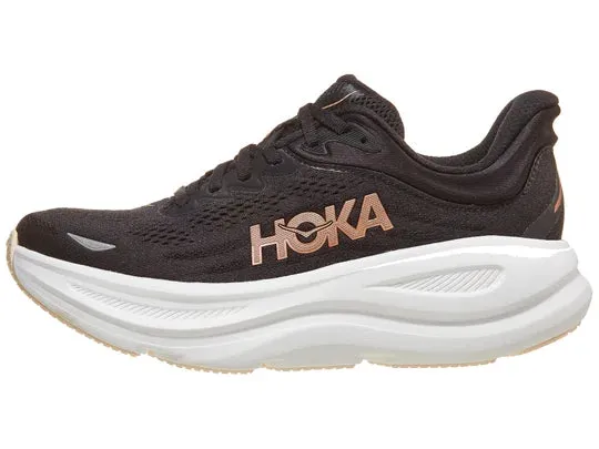 city - specific shoes Hoka | Bondi 9 | Women's | Black/Rose Gold