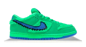 SB Dunk Low Grateful Dead Green Snow Hike